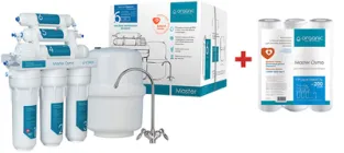 Набір Система зворотного осмосу Organic MASTER OSMO 6 + Комплект картриджів Organic Master Osmo для систем зворотного осмосу (4820210110230+4820210110155)