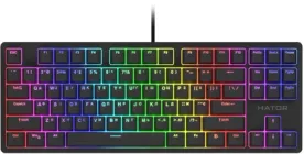 Клавіатура дротова Hator Rockfall 2 Mecha TKL Orange USB Black (HTK-520)