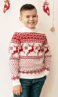 Светр новорічний для хлопчика REDCAT 21094 134 білий
