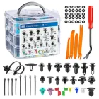 Набір кліпс для авто кріплення андапки фіксатори 23 види 680 штук + знімники, стяжки, ущільнювачі 45 штук (H546)