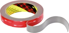 Двостороння акрилова клейка стрічка 3M Scotch VHB 19 мм х 2 м, товщина: 1.1 мм Сіра (1514-В-19-2.0)