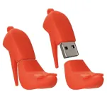 USB Флешка UDisc Червона Жіноча Туфелька 64Gb