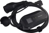 Зарядний пристрій для електромобілів HiSmart Type 2-Schuko 220 В, 16 A, 3.5 кВт, 1-фазний, 5 м Black (EV200757)