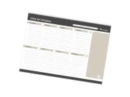 Настільний планінг Vit-Design “План на тиждень” Коричневий, 52 аркуші (тижневий планер на пружині)