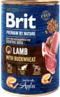 Вологий корм для собак Brit Premium Ягня з гречкою 400 г (8595602538614)