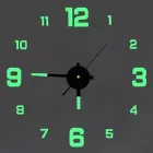 Настінний годинник DIY "Switch" люмінофор — безкаркасний настінний 3Д-годинник, самоклеячий 50 х 50 см (10131121)