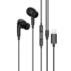 Навушники Hoco M111 Pro Дротові вакуумні з мікрофоном 1.2М Lightning Чорний