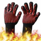 Термостійкі вогнеупорні рукавички до 800 °C Gorillas BBQ для барбекю BBQ Gloves чорні