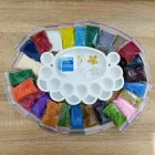 Набір дрібного бісеру китай 25 кольорів з органайзером та комплектацією