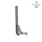 Кронштейн (тримач) ринви металевої довгий прихований Flamingo IQ 135/80 система L-210 Графітовий