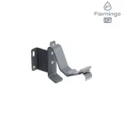 Кронштейн (тримач) ринви металевої торцевий прихований Flamingo IQ 135/80 система Графітовий