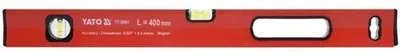 Алюмінієвий рівень з магнітом YATO L= 40 см 2 капсули 1 ручка (YT-30060)