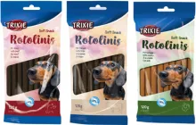 Промо-набір ласощів Trixie Rotolinis для собак: з шлунком, 120 г, 1 упаковка + з м’ясом домашньої птиці, 120 г, 1 упаковка + з яловичиною, 120 г, 1 упаковка (2700000031094)