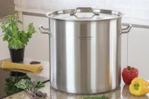 Велика каструля 15 л з нержавіючої сталі з кришкою Edenberg (EB-3772)