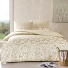 Двоспальний Євро комплект TAC April Beige Ранфорс