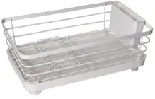 Сушарка для посуду Lemax з тримачем приборів Біла (LF-634)