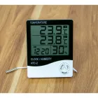 Термогігрометр з будильником HTC-2 Білий з чорним (VS7003813)