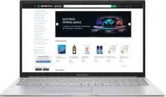 Ноутбук ASUS Vivobook 17 X1704VA-AU210 (90NB10V1-M007V0) Cool Silver / 17.3" IPS Full HD / Intel Core i3-1315U / RAM 8 ГБ / SSD 512 ГБ