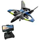 Літак на радіоуправлінні 4DRC V27 Blue винищувач з камерою FPV Утримання висоти до 15хв 100 м