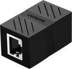 З'єднувач витої пари Ugreen NW114 RJ45 Ethernet Cable Extender Adapter Black (UGR-20390)