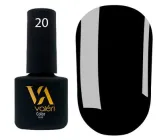 Гель-лак Valeri №020, 6 мл, чорний