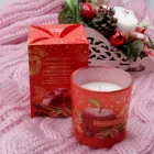 Свічка ароматизована Bartek у склянці Яблуко-Кориця Мигда FruitGarden 150г на 35 годин горіння