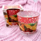 Свічка ароматизована Bartek у склянці Кориця-Яблуко Chrismas Spices 115г на 30 годин горіння