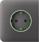 Бічна панель для вбудованої розетки Ajax SideCover for Outlet Jeweler бездротова Grey (000038808)