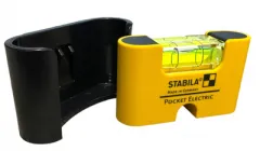 Кишеньковий міні рівень Pocket Electric Stabila з магнітом в кожусі (D-76855)