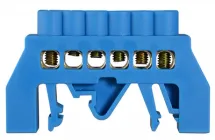 Шина нульова 6 отворів 6х9мм мідь в корпусному ізоляторі універсальна [A0150120054] ВС-3А АСКО