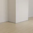 Мікроплінтус алюмінієвий 15 мм SVM-015S Thinline + пружини монтажні (2600 мм), Анод Срібло