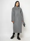 Жіноче пальто утеплене Аврора Chiuas 56-58 Сірий