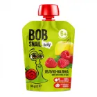Дитяче пюре Bob Snail Равлик Боб Яблуко Малина 90 г (4820219343875)