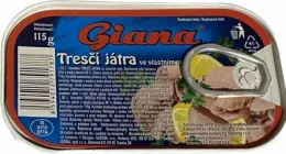 Печінка тріски у власному соку Giana Tresci Jatra 115г