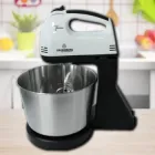 Кухонний стаціонарний ручний міксер з чашею та підставкою Сrоwnbеrg CB 732І з насадками, 300W