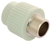 Муфта поліпропіленова FADO PPR із зовнішньою різзю 20х1/2", PPM21