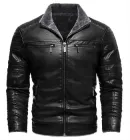 Куртка на хутрі чоловіча молодіжна чорна KH (КР-50) 50