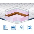 Матрац ортопедичний EUROSLEEP COCOS MIX жаккард 140x200 см