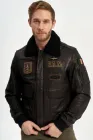 Шкіряна пілотна куртка Frecce Tricolori від Aeronautica Militare 5959 54