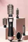 Мультистайлер фен щітка для волосся 5в1 DSP 50063A з щіткою що обертається з насадками для укладання волосся 1000W
