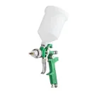 Фарбопульт пневматичний Intertool HVLP, форсунка 1.3 мм, верхній пластиковий бачок 600 мл, 3 бари (PT-0117)