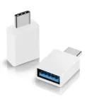 Перехідник із телефону на флешку Type-C – USB OTG-01 Білий