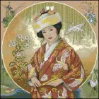 Набір для вишивання хрестиком Розмір: 35*35 см Японська діва