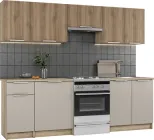 Кухня SLAVNI Tatiana 2.4 м зі стільницею Дуб сонома / Кашемір / Цикорій світлий (2010001196808)