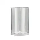 Душова кабіна 80х80 кутова з низьким піддоном WIZ напівкругла