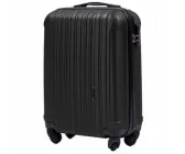 Валіза дорожня ручна поклажа на колесах мала 38л Wings чорна з ABS Plus
