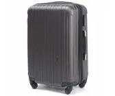 Валіза дорожня на колесах середня 63+13л з розширенням Wings графітова з ABS Plus
