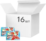 Упаковка жувальної гумки Дірол Ікс-Фреш свіжість полуниці та лайму 19.5 г х 16 шт (7622202022838)