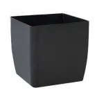 Вазон "Квадро" низький Альона 16*16*15,5см граніт (115083-граніт)