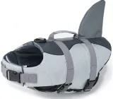 Рятувальний жилет для собак Shark Design, M Сірий